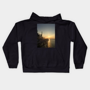 Brighton Pier at Sunset Kids Hoodie